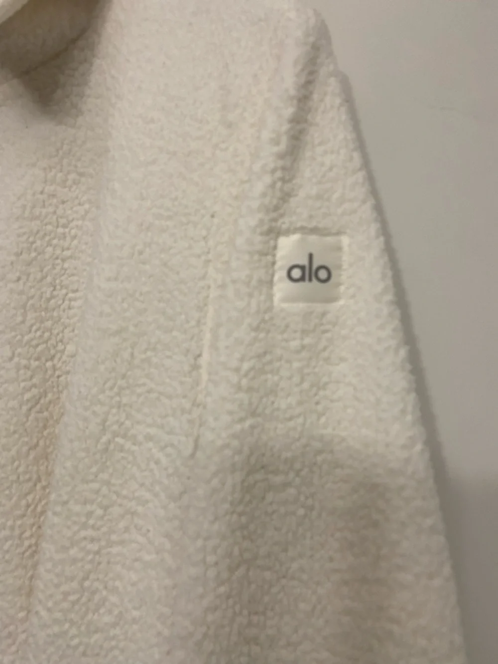 ALO Yoga Women's Ivory Teddy Jacket
